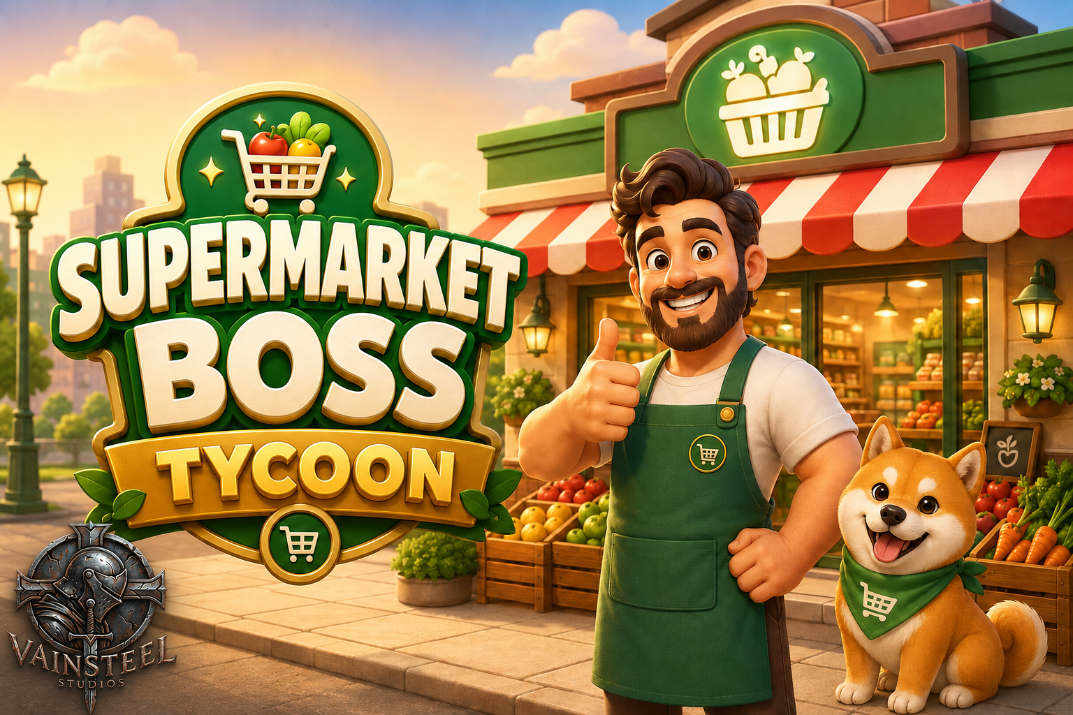 Supermarket Sim Mobile key art